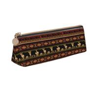 HKHLHLH Estuche de piel con estampado de oso con cremallera, práctico estuche para lápices para niños, para la escuela y la oficina, White, Talla única, Neceser de maquillaje