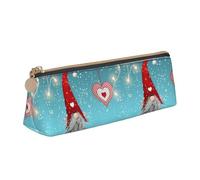 HKHLHLH Estuche para lápices con diseño de gnomo tradicional de Navidad para niños, estuche multifunción para lápices, para escuela, trabajo, viajes, White, Talla única, Organizador de bolsas