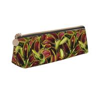 HKHLHLH Estuche para lápices de plantas carnívoras para niños y niñas, estuche multifunción para lápices, para escuela, trabajo, viajes, White, Talla única, Organizador de bolsas