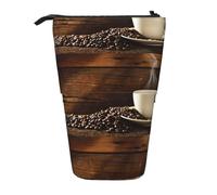 HKHLHLH Estuche telescópico para tazas de café y granos de café, estuche telescópico para cosméticos, para niñas, niños y estudiantes, Black, Talla única, Organizador de bolsas