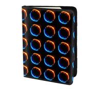 HKHLHLH Fire and Ice Dragons - Funda para pasaporte de 5.5 pulgadas con organizador de tarjetas de crédito para viajes, Black, Talla única