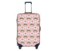 HKHLHLH Funda elástica para maleta con estampado de búhos con cremalleras invisibles laterales impresas, protege el equipaje de arañazos del polvo, White, XL