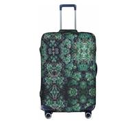 HKHLHLH Funda elástica para maleta con estampado de suculentas verdes con cremalleras invisibles laterales impresas, protege el equipaje de arañazos del polvo, White, XL