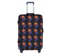 HKHLHLH Hermosa funda elástica para maleta con estampado de galaxias con cremalleras invisibles laterales impresas, protege el equipaje de arañazos del polvo, White, XL