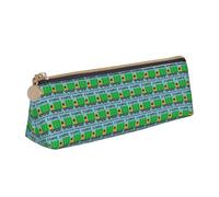 HKHLHLH I Love Garbage Trucks - Funda de piel con cremallera para bolígrafos, práctica bolsa para lápices para niños, para la escuela y la oficina, White, Talla única, Neceser de maquillaje