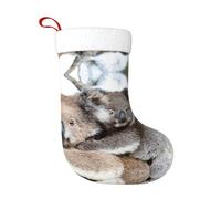 HKHLHLH Medias de Navidad personalizadas con estampado de oso koala de 45,7 cm, regalo festivo