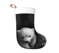 HKHLHLH Medias de Navidad personalizadas con estampado de oso polar, 45,7 cm, regalo festivo