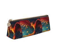 HKHLHLH Phoenix - Estuche para lápices para niños, color naranja y rojo, estuche multifunción para lápices para la escuela, el trabajo, viajes, White, Talla única, Organizador de bolsas