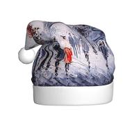 HKHLHLH Sombrero de Navidad con impresión artística de árbol de la ciudad de París, ideal para ceremonias anuales de Año Nuevo, reuniones festivas, fiestas, accesorios