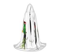 HKHLHLH Varios tipos de cebos de pesca, disfraz de bruja, vampiro, mago, capa con capucha para adolescentes, bailes de máscaras, fiesta de Halloween, cosplay