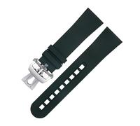 HKIDKK Correa Blancpain Fifty Fathoms 5000 5015 para correa de reloj de repuesto de 23 mm, flúor FKM goma suave (color: verde 4, tamaño: 23 mm)