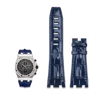 HKIDKK Correa de cuero importada de 28 mm para AP para Audemars Piguet de 42 mm para Royal Oak Offshore correa de reloj accesorios hebilla 15710/15703, With Gold Buckle, Ágata