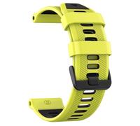 HKIDKK Correa de reloj de 22 mm para Garmin Forerunner 965/Forerunner 955/Forerunner 945/Forerunner 935, bandas de repuesto de silicona suave de 22 mm(Lime Black)
