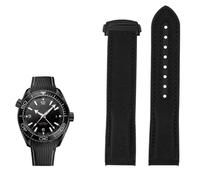 HKIDKK Correa de reloj de goma de nailon de 20 mm y 22 mm para Omega Seamaster Planet OCEAN para hombre, correa de cierre desplegable para reloj de silicona, 20mm, Ágata