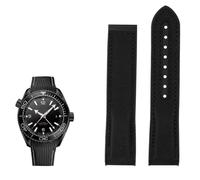 HKIDKK Correa de reloj de goma de nailon de 20 mm y 22 mm para Omega Seamaster Planet OCEAN para hombre, correa de cierre desplegable para reloj de silicona, 20mm, Ágata