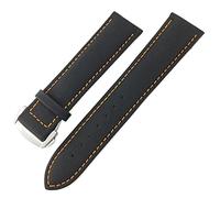 HKIDKK Correa de reloj de lona de nailon para Omega Seamaster Diver 300 para Rolex para Seiko SKX para Tissot, para Longines de cuero de 19 mm, 20 mm, 21 mm, 22 mm, 21mm Golden buckle, Ágata