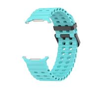 HKIDKK Correa de reloj de silicona azul marino, 47 mm, sin rasgaduras, pulsera deportiva bicolor para relojes Galaxy 7 ultra