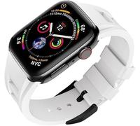 HKIDKK Correa de reloj de silicona con hebilla de acero inoxidable, para Apple Watch Ultra de 49 mm, 45 mm, 44 mm, 42 mm, accesorios de repuesto para reloj, 42mm, Ágata