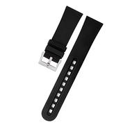HKIDKK Correa de reloj de silicona de goma de 23 mm para Blancpain Fifty Fathoms, correa suave de repuesto para pulsera deportiva, accesorios de reloj, 23mm, Ágata