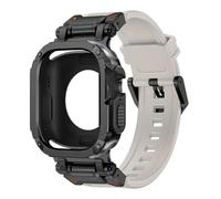 HKIDKK Funda con correa para Apple Watch Band Ultra 2, 49mm, 44mm, 45mm, funda protectora de TPU, pulsera de silicona para IWatch Series 9, 8, 7, 6, 5, 4 correas de reloj(B-Star,45mm)