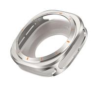 HKIDKK Funda protectora de Metal para Samsung Galaxy Watch Ultra, cubierta de aleación de aluminio de 47mm para SAMSUNG ULTRA 7, accesorios protectores de pantalla(Titanium orange)