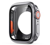 HKIDKK Funda protectora de pantalla para Apple Watch S10 46MM S10 42MM 45mm 44mm 40mm 41mm Funda rígida para parachoques delantero y trasero de PC iwatch 10 9 8 7 SE 6 5 4 Change(Original black,S10 42
