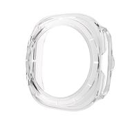 HKIDKK Funda protectora de PC para Samsung Galaxy Watch 7 Ultra 47mm, carcasa protectora para Galaxy Watch 7 Ultra 47mm, funda protectora para reloj inteligente(Clear White)