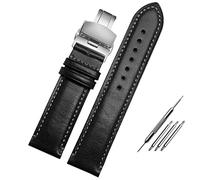 HKIDKK Para sustituto Citizen AT8020 JY8078 pulsera de cuero genuino correa de reloj azul 23mm con hebilla plegable pulsera, 23mm, Agate