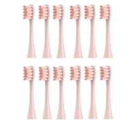 HKIEYDk Juego de 12 Cabezales de Repuesto for Cepillo de eléctrico sónico compatibles con boquillas de cerdas Oclean X/X Pro/ Z1/ F1/ One/Air 2/ SE (12 Unidades, Color Gris)(12pcs Pink)
