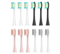 HKIEYDk Juego de 12 Cabezales de Repuesto for Cepillo de eléctrico sónico compatibles con boquillas de cerdas Oclean X/X Pro/ Z1/ F1/ One/Air 2/ SE (12 Unidades, Color Gris)(12pcs 4 Color Type)