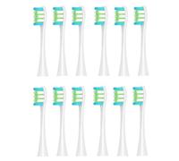 HKIEYDk Juego de 12 Cabezales de Repuesto for Cepillo de eléctrico sónico compatibles con boquillas de cerdas Oclean X/X Pro/ Z1/ F1/ One/Air 2/ SE (12 Unidades, Color Gris)(12pcs White)