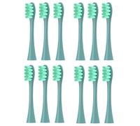 HKIEYDk Juego de 12 Cabezales de Repuesto for Cepillo de eléctrico sónico compatibles con boquillas de cerdas Oclean X/X Pro/ Z1/ F1/ One/Air 2/ SE (12 Unidades, Color Gris)(12pcs Green)