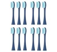 HKIEYDk Juego de 12 Cabezales de Repuesto for Cepillo de eléctrico sónico compatibles con boquillas de cerdas Oclean X/X Pro/ Z1/ F1/ One/Air 2/ SE (12 Unidades, Color Gris)(12pcs Blue)