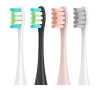HKIEYDk Juego de 4 Cabezales de Repuesto for cepillos de eléctricos sónicos Oclean X/X Pro/ Z1/ F1/ One/Air 2/ SE, boquillas de cerdas (Rosa)(4 Color)