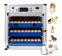 hKjPlvf Incubadora De 136/204/372/340 Huevos con Volteador AutomáTico Y AdicióN AutomáTica De Agua, Control De Humedad Y Temperatura, FuncióN WiFi, Osciloscopio Integrado, para Aves De Corral,204Eggs