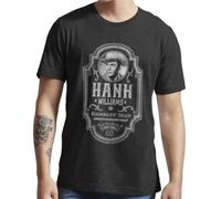 HKKREVVUY Country Music T-Shirt Hank Williams Drifting Cowboys Vintage AlbumsBlackXL