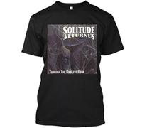 HKKREVVUY ! Popular Solitude Aeturnus Through The Darkest Hour Logo T-Shirt SIZEBlackM