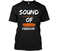 HKKREVVUY ! Popular Sound of Freedom American Drama Action Film Retro T-ShirtBlackL