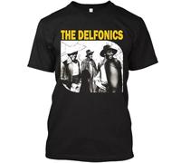 HKKREVVUY ! Popular The Delfonics American Graphic Art Retro Logo T-Shirt SIZEBlackS