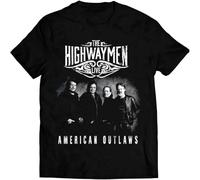 HKKREVVUY The Highwaymen Country Music T Shirt All SizeBlackXXL