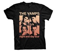 HKKREVVUY The Vamps Band Night & Day Tour Cotton All Size Men Women T ShirtBlackXL