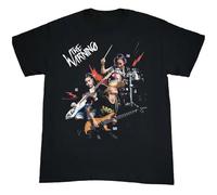 HKKREVVUY The Warning Band Short Sleeve Gift For Fan All Size T-ShirtBlackL