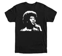 HKKREVVUY Vintage Aretha Franklin T-Shirt Laughing on The Outside Runnin' out of FoolsBlack3XL