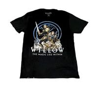 HKKREVVUY Willow The Magic Lies Within Poster 1988 Movie Retro Mens Vintage T-ShirtBlack3XL