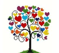 HKLIOPU Kits de punto de cruz para adultos,DIY Kits de Bordado Punto Cruz,Pavo real 11CT Cross Stitch Kit de Herramienta de Puntada Cruzada Contada a Mano (LZ142)