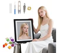 HKLIOPU Kits estampados de punto de cruz, Punto de cruz personalizado de 11 quilates con patrón preimpreso, tela estampada personalizada para tu propia foto