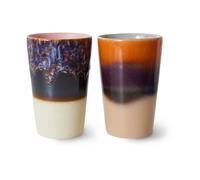 HKliving 2 Tazas de té 70's Dusk