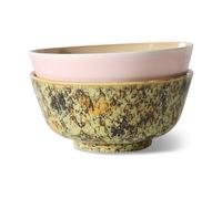 HKliving Cuenco de ramen 70's Ø19 cm 2 piezas Ascend