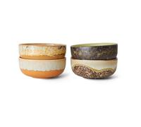 HKliving Set de 4 boles para tapas 70's Drift