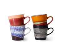 HKliving Set de 4 tazas de café americano 70's Friction